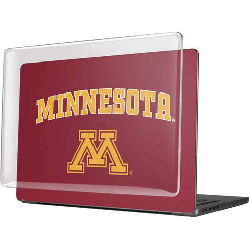 University of Minnesota Collegiate Text MacBook Pro 14in (2021-24) Case plus Skin